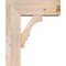 Ekena Millwork Balboa Block Smooth Bracket w/ Offset Brace, Douglas Fir, 7 1/2"W x 20"D x 24"H BKT0806X20X24BOA05SDF - alternate 3